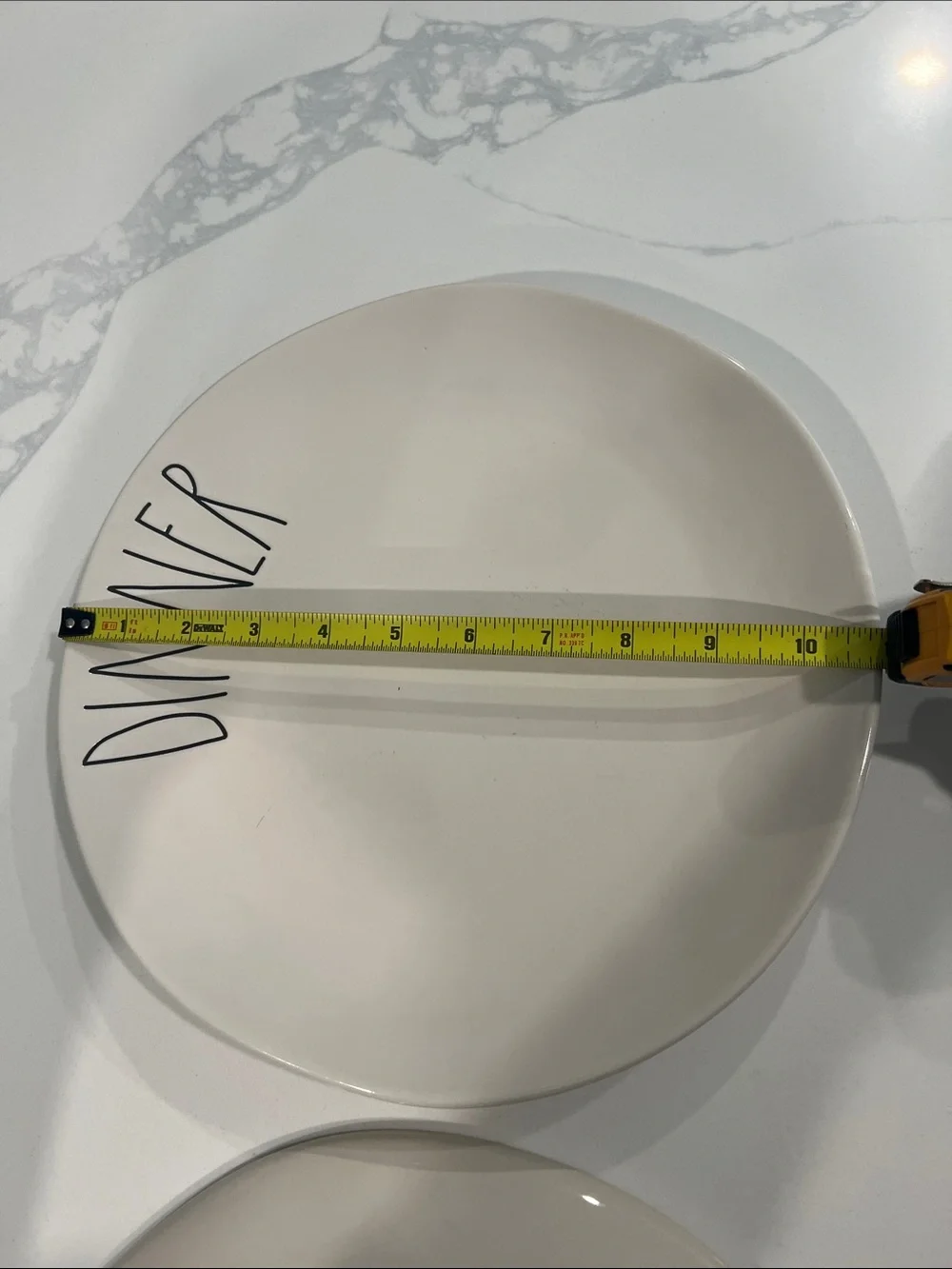 Rae Dunn 2pc large DINNER Plates..